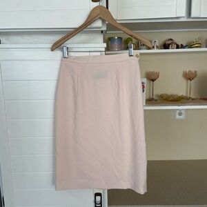 Vintage 80s Blush Suit Skirt
